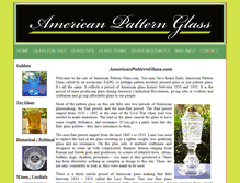 Tablet Screenshot of americanpatternglass.com